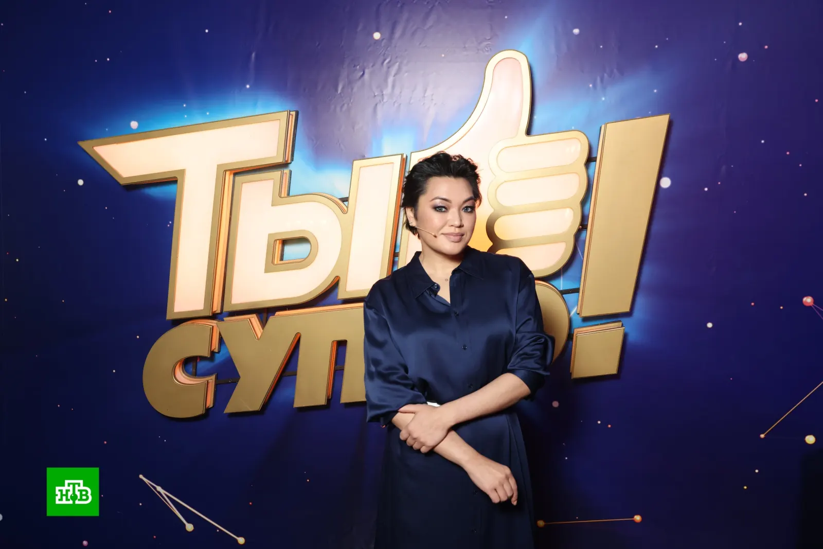 Анастасия Пак на съёмочной площадке шоу «Ты супер!»